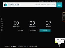 Tablet Screenshot of continuuminsouthbeach.com